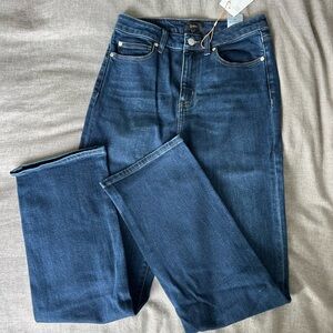 Quince Dark Blue Denim Straight Leg Jeans